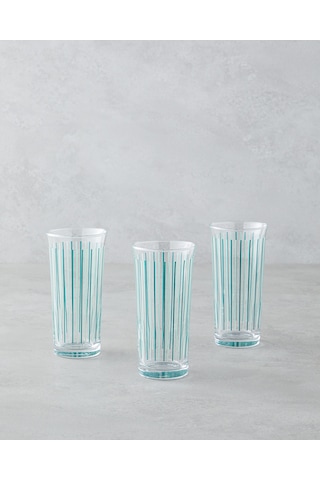 Lily Cam 3'lü Bardak 290 Ml Yeşil Yeşil