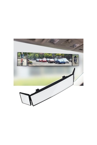 Wondernest Shunwei Büyük Araba 3 Katlı Eğri Yüzey Ters Geniş Açı Ayarlanabilir Kör Nokta Retroreflektör Dikiz Aynası