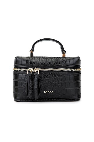 Tamer Tanca Kadın Suni Deri Siyah Kroko El Çantası 1178 4005 Bn Cnt Sk25-26 Sıyah Kroko Siyah