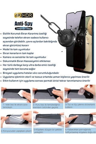 Samsung Galaxy Uyumlu M07 Hayalet Ekran Koruyucu 6D Kırılmaz Cam - Extra Koruma - Ekranı Tam Kaplar