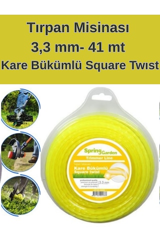 Misina 3,3 Mm Kare Bükümlü-square Twist 54mt