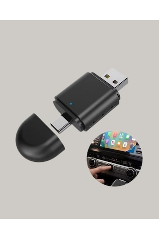 Kablosuz Carplay Adaptörü - Usb-a & Type-c Uyumlu Hızlı Bağlantı Cihazı