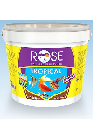 Tropical Granulat 3 Kg Kova Tropikal Balık Yemi