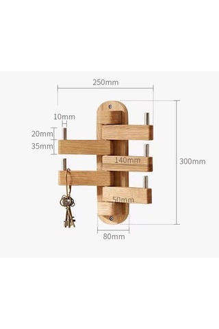 Modern Ahşap Dönebilen Duvar Askısı