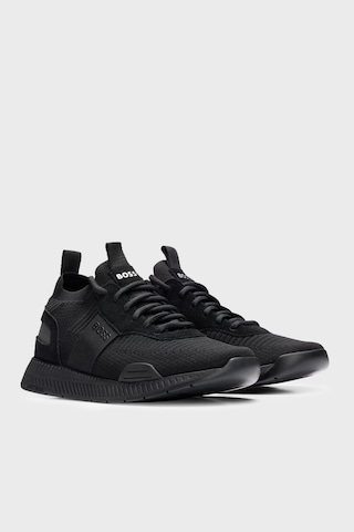 Boss Logolu Sneaker Ayakkabı Erkek Ayakkabı 50498245 001 Siyah
