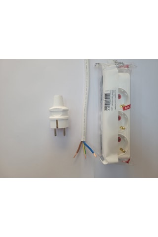 3x2,5 Ttr Tam Bakır Kablolu Kaliteli 3 Lü Grup Priz 10 Mt