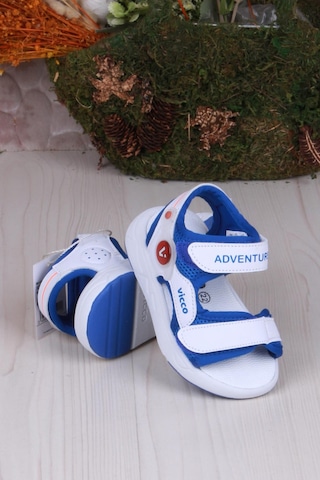 Vicco 321.b24y.210 Mocha Saks Mavi Rahat Esnek Erkek Çocuk Sandalet Saks