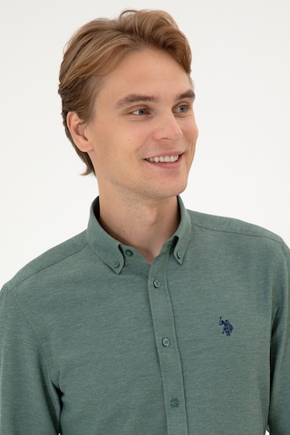 U.s. Polo Assn. Erkek Koyu Yeşil Gömlek Basic 50316723-vr079 Koyu Yesıl