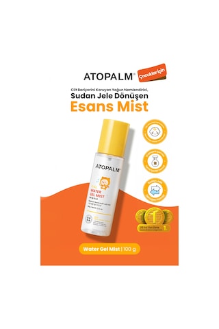 Çocuklar İçin Bariyer Koruyucu Nemlendirici Jele Dönüşen Esans Mist Atopalm Water Gel Mist Kids