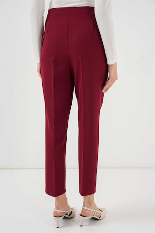 Gabria Yüksek Bel Kumaş Pantolon Bordo