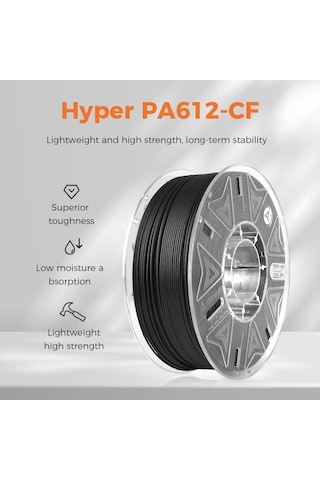Creality Hyper Pa612-cf Karbon Fiber Takviyeli Pa Filament - 1kg 1.75mm - Urhanshop Gönderimli
