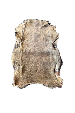 Gerçek Koyun Postu Kısa Tüylü Kahve Sarı 80 X 70 Cm