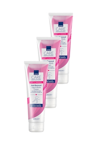 Avon Works Vücut için Tüy Dökücü Krem 3 x 100 ML