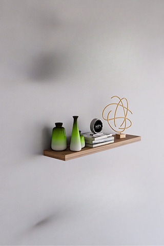 Alpa Ev Mobilya Minimal Tekli Duvar Rafı Seti Dekoratif Raf 50x15 Cm Atlantik Çam