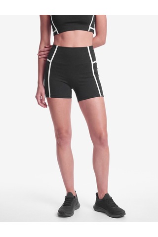 Koton Yüksek Bel Slim Fit Biyeli Spor Biker Tayt Siyah 7wak40003nk