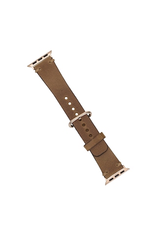 Apple Uyumlu Watch Deri Kordon 38-40-41mm Roma G19 Taba