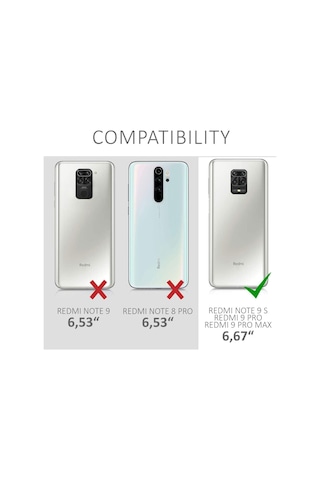 Xiaomi Redmi Note 9 Pro Kilif 360 Seffaf Ön Arka Silikon 399316499