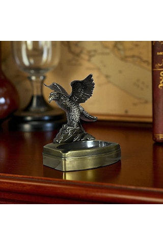 Kartal Figürlü Metal Çakmaklı Masa Kül Tablası