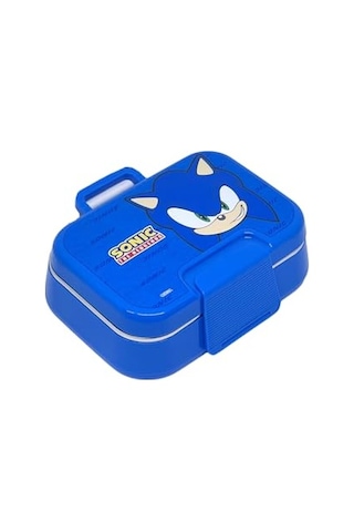 Bento 1030ml Lunchbox Sonic Lisanslı Tek Katlı 2 Bölmeli Paslanmaz Çelik Sefer Tası Yemek Kutu