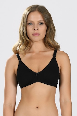 Loya-Nbb Nbb Kadın Siyah Dikişsiz Emzirme Sütyeni