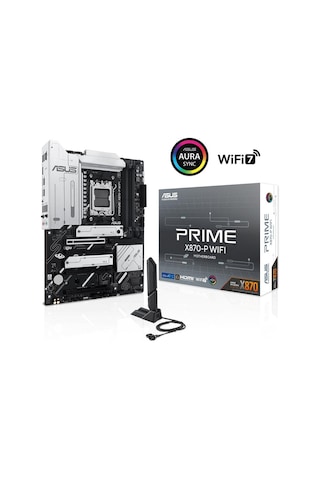 Asus Prıme X870-p Wıfı Ddr5 8000mhz 1xhdmı 2xusb4 4xm.2 Atx Am5 Amd Am5 9000/8000/7000 Serileri İle