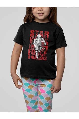 Sevbano Tasarım Star Wars Yıldız Savaşları Baskılı Unisex Çizgi Film Çocu Siyah