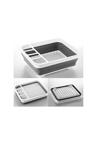 Deconox Katlanabilir Bulaşık Kurutmalık, Yer Kaplamaz Minimal Tabaklık 763 50 x 22