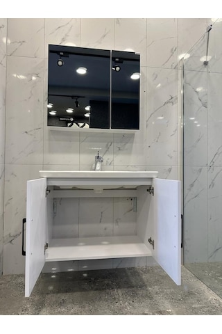 Denko Royal 80 CM Banyo Dolabı Takımı Çok Renkli