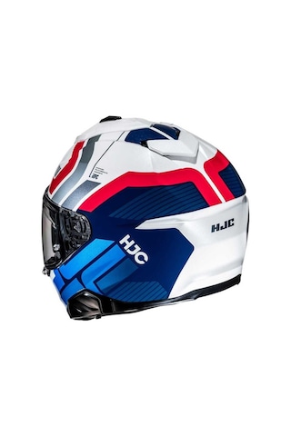Hjc İ71 Vız Mc21 Kapalı Kask Beyaz - Kırmızı - Mavi