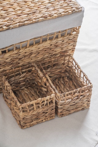 Soléa Hasır 7 Parça Sepet Seti Krem