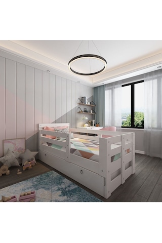 Herseycik Ninnimo Montessori Yavrulu Karyola Beyaz Q4004-1