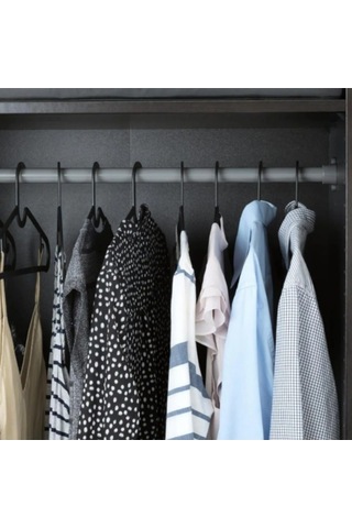 Sengenegel Spruttig Askı Siyah Esnek Plastik 10 Adet Karışık