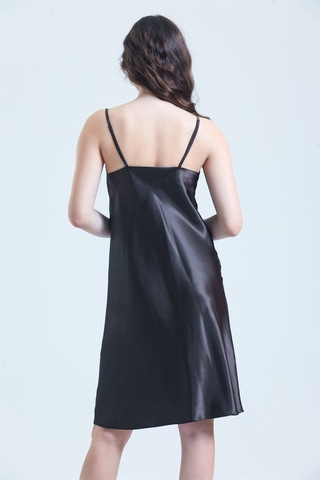 Magic Form 7790 Kadın Kahverengi Degaje Yaka Saten Gecelik Kahverengi