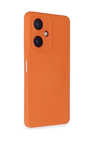 Newface - 790 - Vivo Y27 Kılıf Nano İçi Kadife Silikon - Csmo-tex - - Turuncu