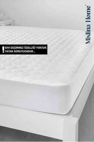 Mislina Home Kapitone Eko Fitted Full Kenar Tek - Çift Kişilik Bebek Yatak Koruyucu