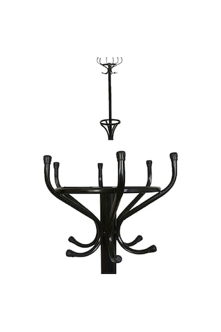 Metal Portmanto Askılık Siyah Diğer