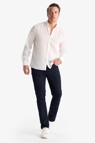 Defacto Slim Fit Dar Kesim Dar Paça Pantolon B2089ax25aunv91 Lacivert
