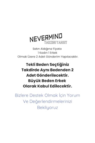 Nevermind Sevgili Çift Kombini Panda Baskılı Kapüşonlu Sweatshirt 2li Set T Beyaz