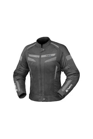 Nukrowear Stealth Pro Gri 4 Mevsim Kadın Motosiklet Ceketi