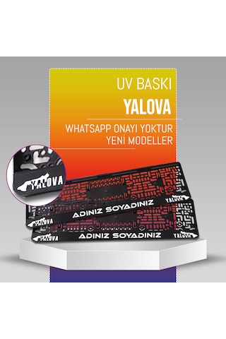 Yalova Plakalık, 2 Adet Premium Uv Baskı, Plakalıkhane
