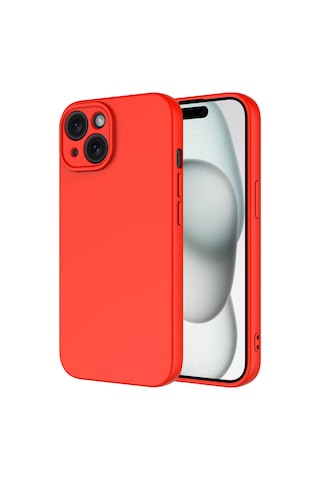 Apple Uyumlu iPhone 15 Plus İçi Kadife Kamera Korumalı Lansman Silikon Kılıf