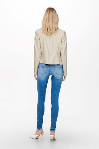 Only Kadın Krem Onlgemma Faux Leather Biker Deri Ceket 15153079 001