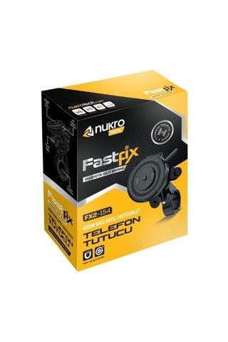 Nukrotech Fastfix Fx2-154 Titreşim Modüllü Telefon Tutucu Siyah