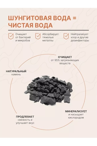 Karelian Heritage Doğal Filtre Şungit Taşları Su İçin, 900 G 27856769