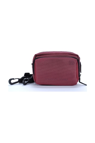 Profilo Uyumlu Medium Kompakt Kamera Çantası Vlog Kamera Uygun 17 X 10 X 7,5 Cm Kırmızı
