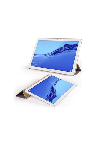 Huawei T5 10 İnc Zore Smart Cover Standlı 1-1 Kılıf Kapaklı Kılıf