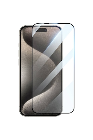 Apple Uyumlu iPhone 15 Pro Hd Parlak 3d Rak Ekran Koruyucu