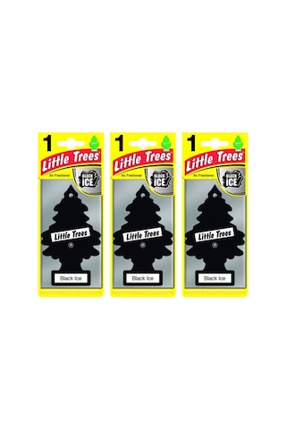 Little Trees 3'Lü Set Black İce - Parfüm Oto Kokusu