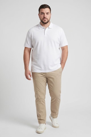 Tommy Life Polo Yaka Büyük Beden 2li Paket Beyaz Erkek T-shirt - 88511