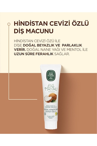 Eyüp Sabri Tuncer Doğal Hindistan Cevizi Özlü Diş Macunu 90 Ml,h-pro Hijyen Diş Eti Bakımı